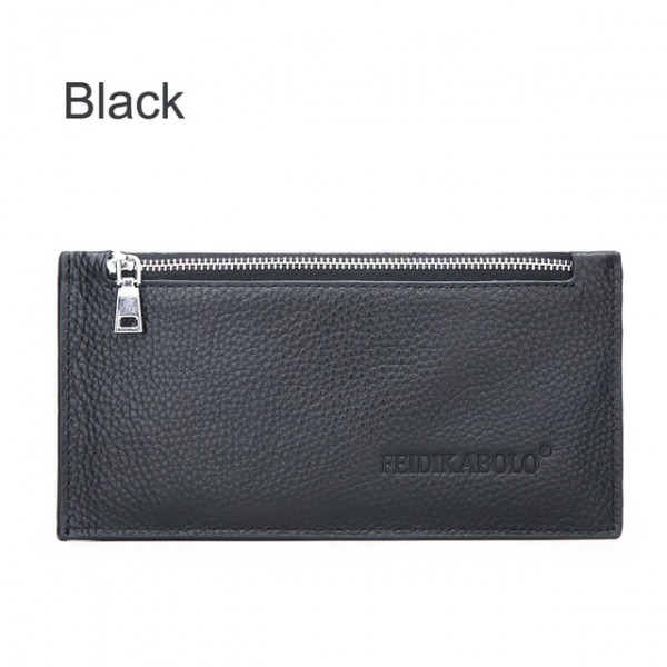 FEIDIKABOLO Men Wallets Long Zipper Coin Purse For...