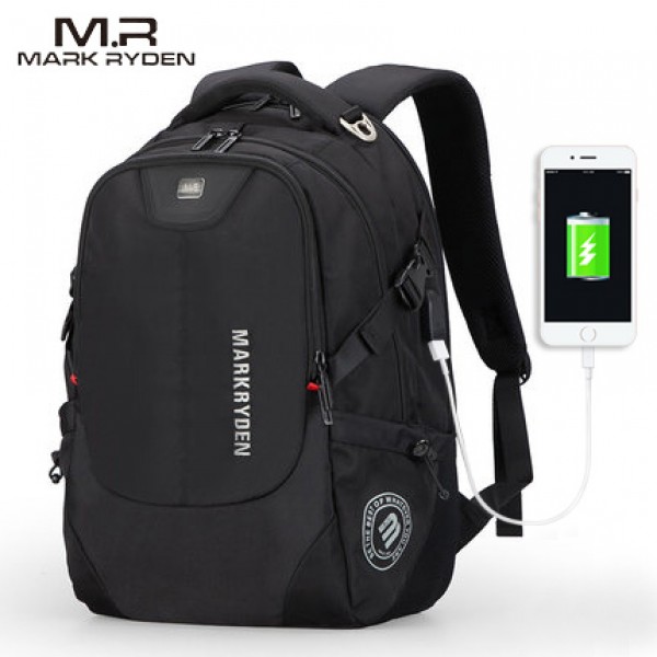 Mark Ryden Man Backpack Multi-layer Space 15.6 inch Laptop USB Recharging Travel Male Bag Anti-thief...